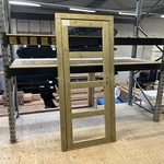 Deurkozijn, groen geïmpregneerd, zonder glas Hillhout